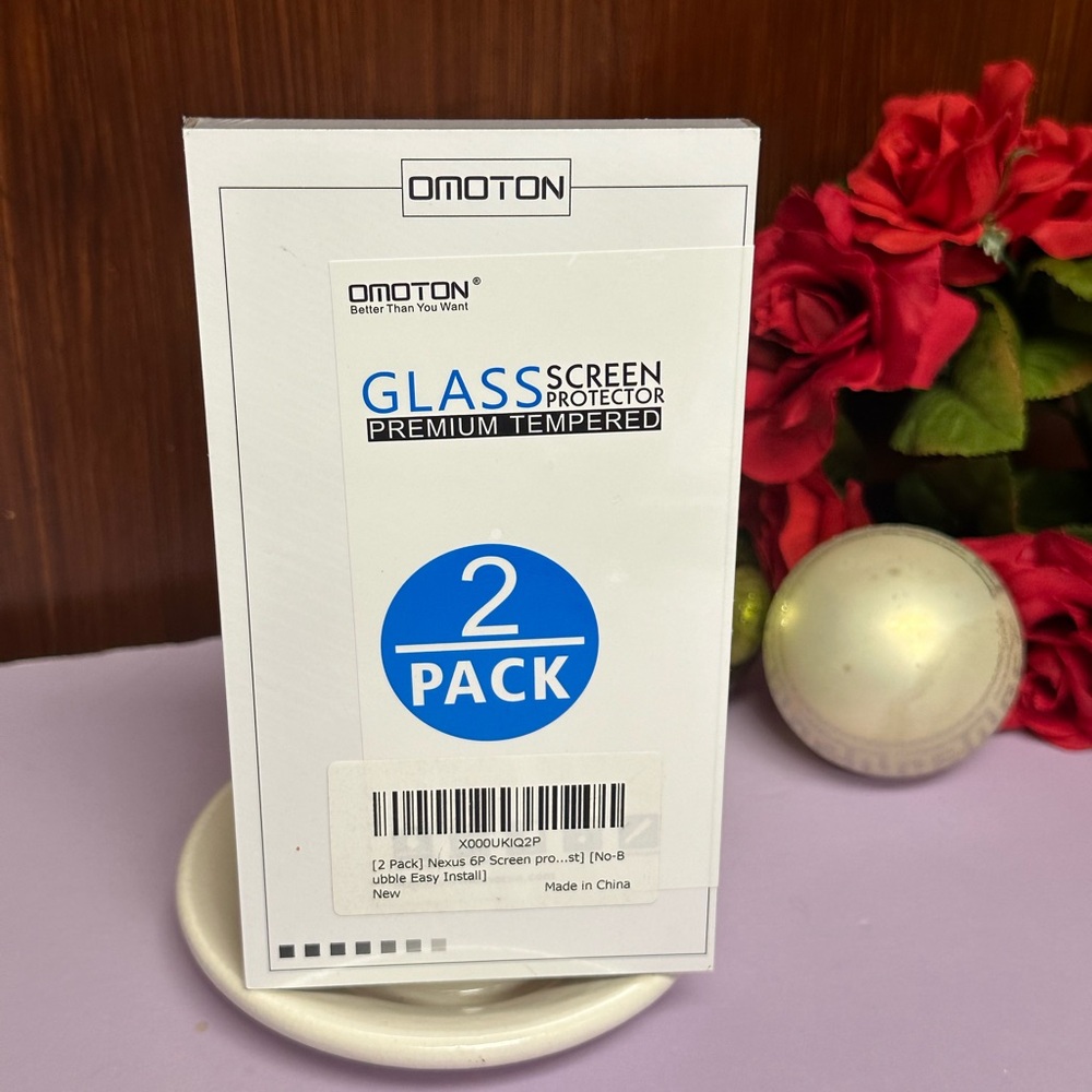 Omoton premium Tempered Glass Screen Protect for nexus 6P
